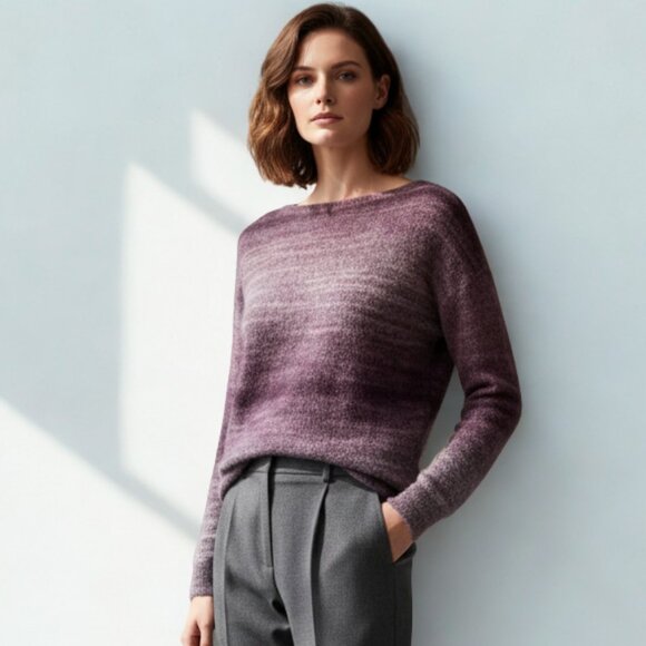 Vince Ombre Sequin Wool Mohair Blend Sweater  Size XS - Picture 1 of 5